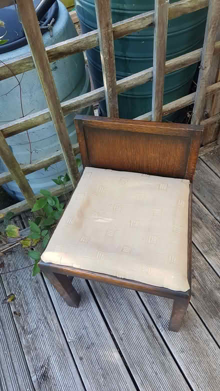Photo of free Vintage small low back oak chair (Polegate BN26) #1