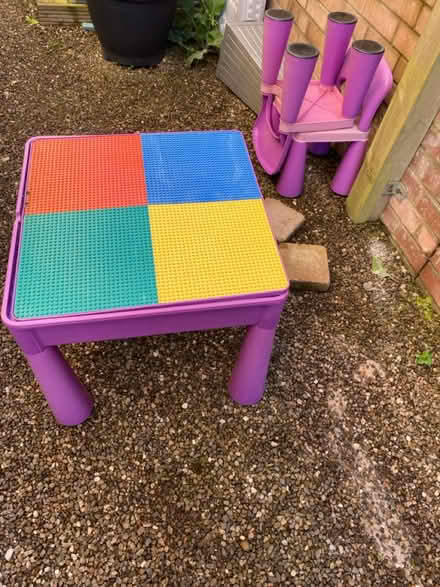 Photo of free Child’s sand/lego desk (Glasgow G77) #1