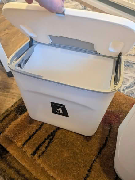 Photo of free 2 small white plastic bins (Maidstone ME15) #2