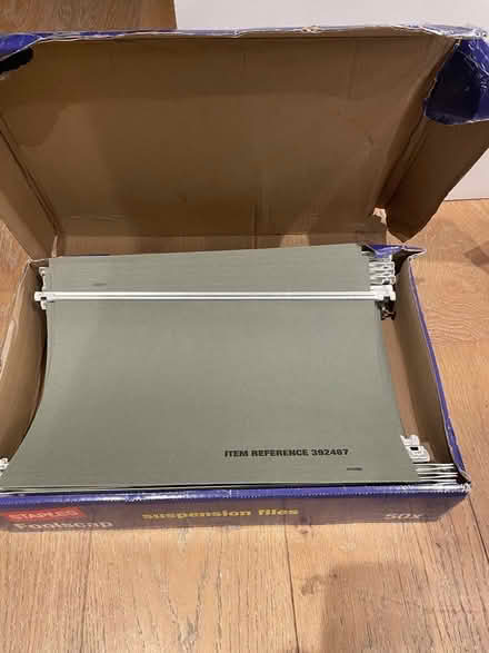 Photo of free Over 20 foolscap hanging files (Twyford RG10) #1