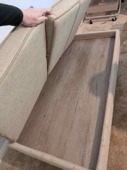 Photo of free Cream fabric ottoman coffee table (Maidstone ME15) #2