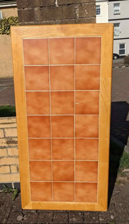 Photo of free Tiled Wooden Table (No legs). (Lipson PL4) #1