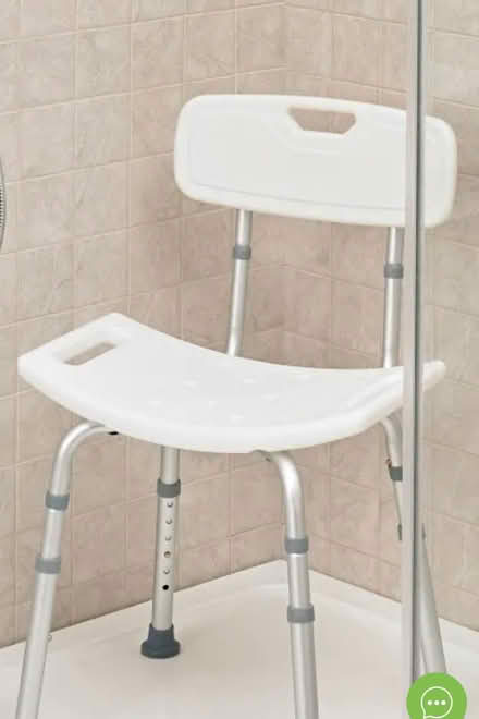 Photo of free Upright chair, shower chair & stool, toilet seat/frame, (Berry Lane Estate WD3) #1