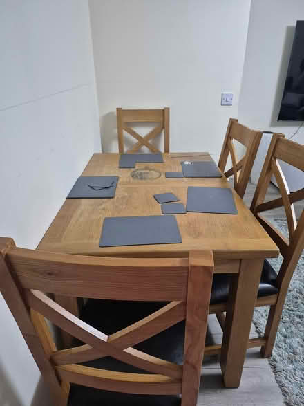 Photo of free Wood dinning table (Upton, Northampton.) #4
