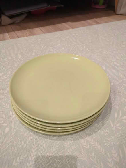Photo of free Set of 5 green dinner plates (Lye Valley OX4) #1