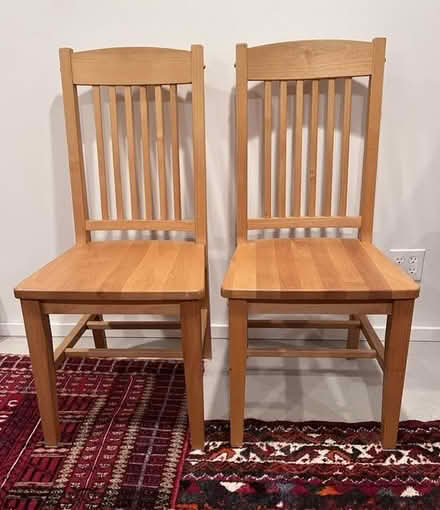 Photo of free 2 Wood Chairs (Wedgwood) #1