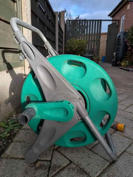 Photo of free Hozelock hose pipe with stand (Harrogate HG2) #2