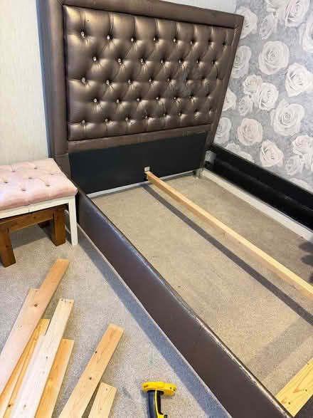 Photo of free Double Bed & Mattress (Bd3 7lf) #2