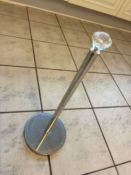 Photo of free Another spare toilet roll holder, steel with crystal top (Great Boughton CH3) #1