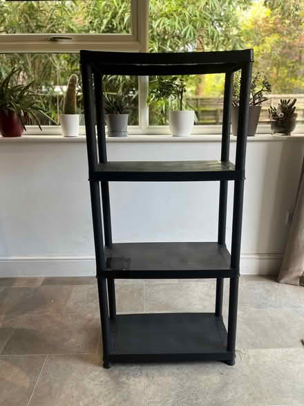 Photo of free Shelving unit - black polypropylene (Levenshulme M19) #2