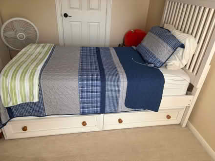 Photo of free 2 twin beds/mattresses, 1 trundle (Eldridge North) #4