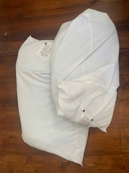 Photo of free Two Microfibres white pillows (Burgess Hill RH15) #1