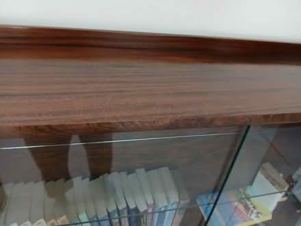 Photo of free Wood shelves with glass doors (Deepcar S36) #3