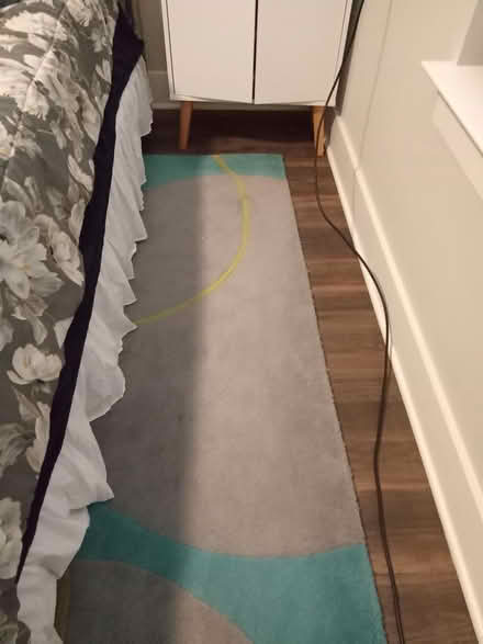 Photo of free Gray, turquoise 100% Wool Rug (West Nashville) #1