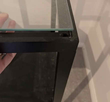 Photo of free Black Wood/Glass Stacking Tables (Maidstone ME15) #3