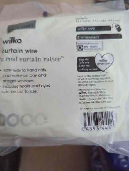 Photo of free Curtain wire (Ramsgate CT11) #1
