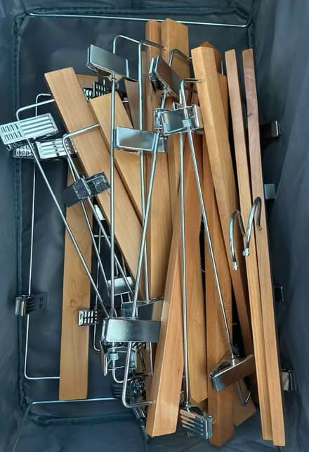 Photo of free Wooden clothes hangers type #2 (East Sheen SW14) #1
