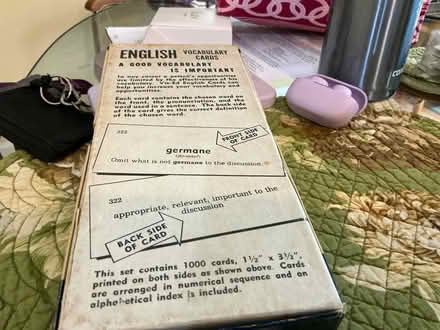 Photo of free Vocabulary CARDS (Northern Silver Spring) #2