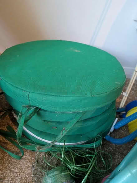Photo of free 4 green garden chair seat pads (Maidstone ME15) #1