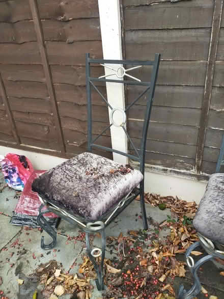 Photo of free 4 sturdy garden chairs (DY5 Quarry Bank) #2