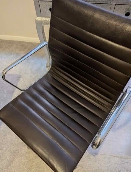 Photo of free Office Chair Metal/Brown Leather (Maidstone ME15) #4