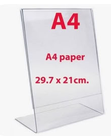 Photo of A4 Perspex Leaflet Display Stand/Poster Holder, Odell (Bedford MK43) #1