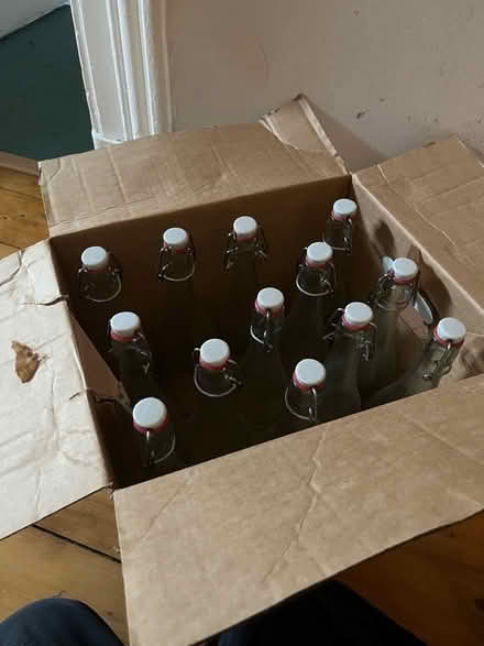 Photo of free Clear glass flip-top 750ml bottles (Bellevue EH7) #1