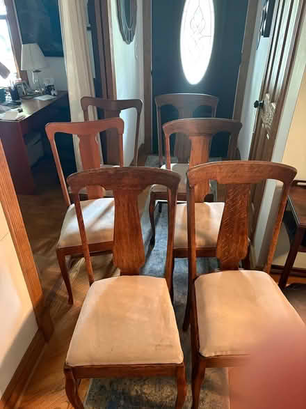 Photo of free 6 oak dining chairs (West Annapolis) #2