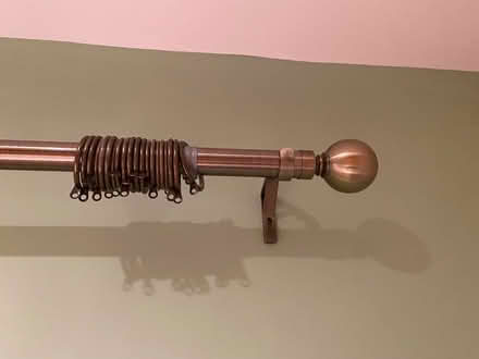 Photo of free Copper/Bronze curtain pole (Warners End Hemel Hempstead) #1