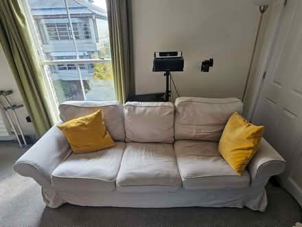 Photo of free IKEA Ektorp 3-seater sofa light beige (Trumpington Ward CB2) #2