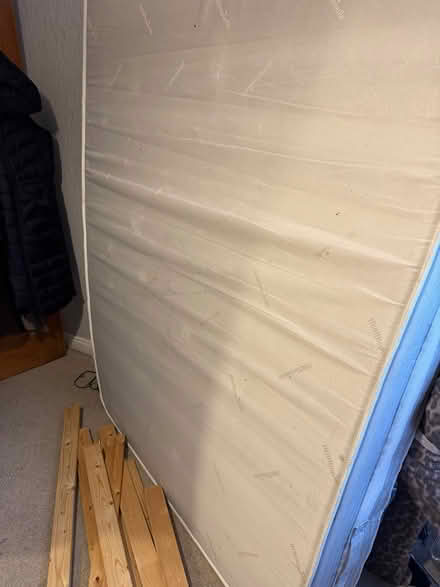 Photo of free Double Bed & Mattress (Bd3 7lf) #3