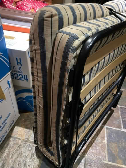 Photo of free Fold up bed, with dust cover (Boughton Street ME139bh) #2