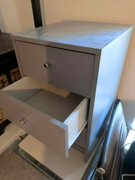 Photo of free Grey Side Table Chest of 3 Drawers (Maidstone ME15) #2