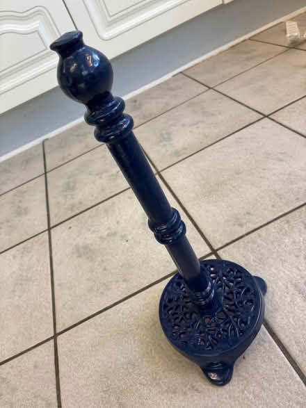 Photo of free Spare toilet roll holder - cast iron painted blue (Great Boughton CH3) #1
