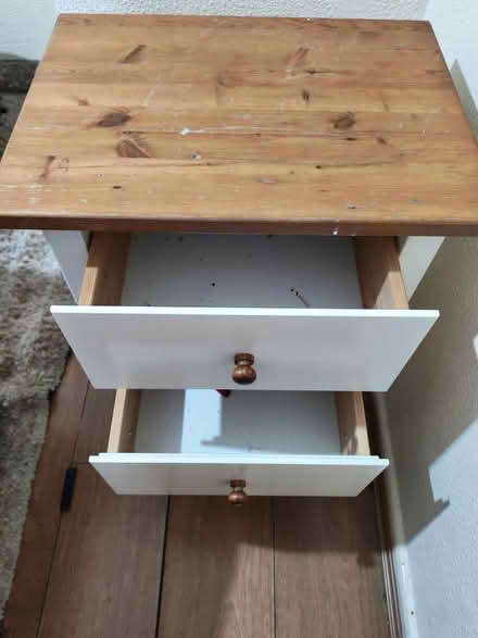 Photo of free Bedside cabinet two drawer (B18 5QS) #4