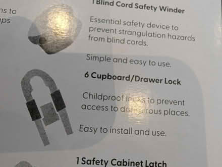 Photo of free 12 baby proof cupboard locks (Kennington SE11) #2