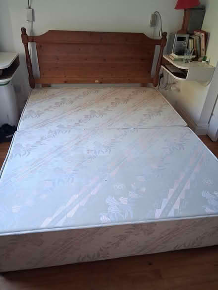 Photo of free 5 foot bed base and headboard (11 km west of Cork City) #2