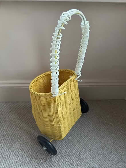 Photo of free Kids yellow wicker trolley (St Andrew's BS6) #2