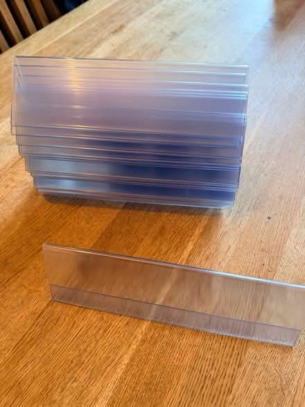 Photo of free 19 Perspex nameplate holders (Lamorbey DA15) #1