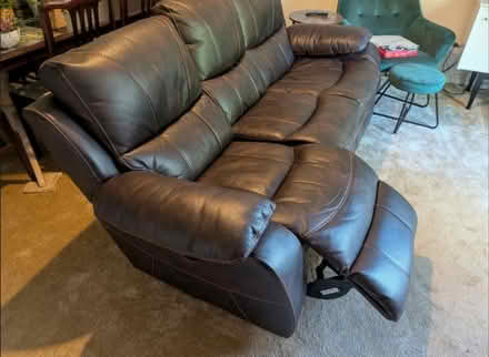 Photo of free Brown 3 seat electric recliner sofa (Maidstone ME15) #3