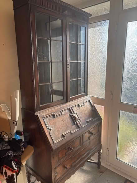 Photo of free 19th C bureau bookcase with key (Frome nr Welshmill park BA11 2) #1