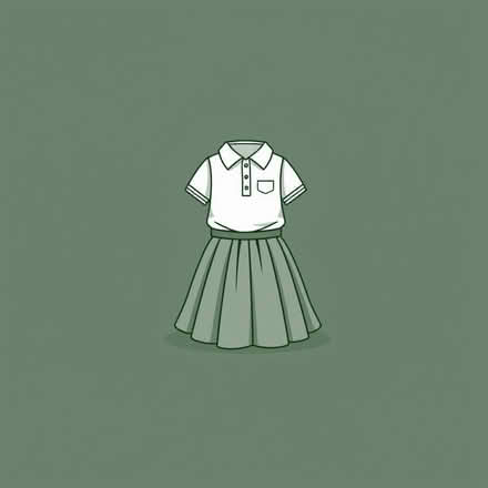 Photo of free grey pleated skirts plus white polo shirts (Haylands Way MK41) #1