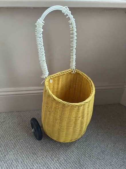 Photo of free Kids yellow wicker trolley (St Andrew's BS6) #1