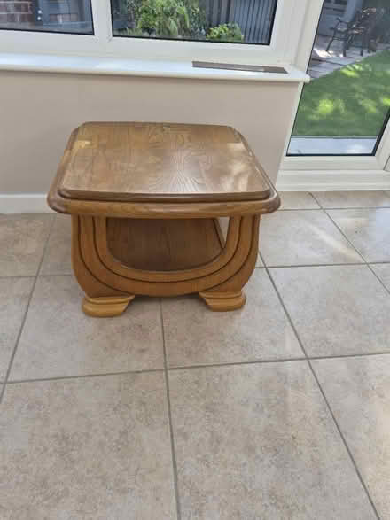 Photo of free Dfs oak side table (CH63 bromborough) #1