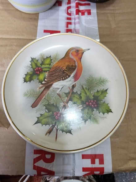 Photo of free Decorative Christmas Robin plate (Netherfield MK6) #1