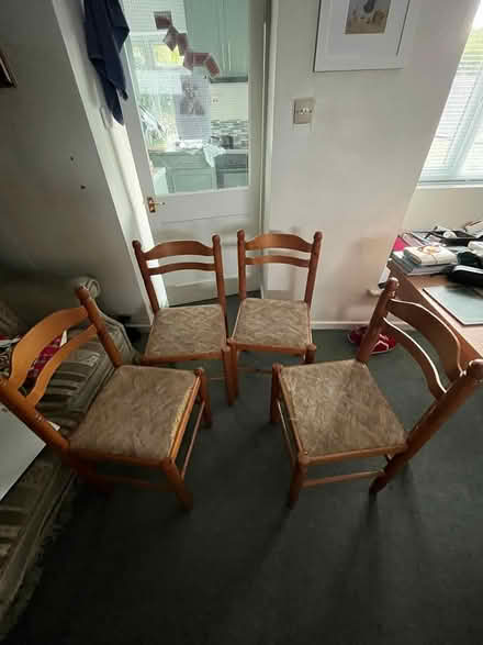 Photo of free 4 x pine chairs (Brimscombe, Stroud GL5) #3