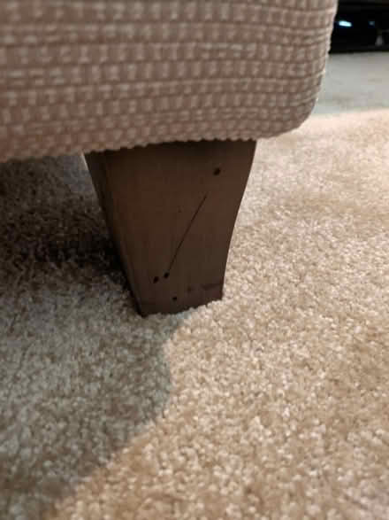 Photo of free Cream fabric ottoman coffee table (Maidstone ME15) #3