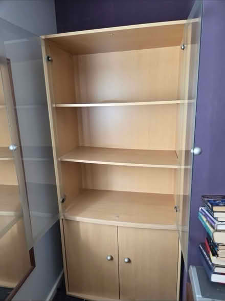 Photo of free Glass front shelving and cupboard (Kirkham PR4) #1