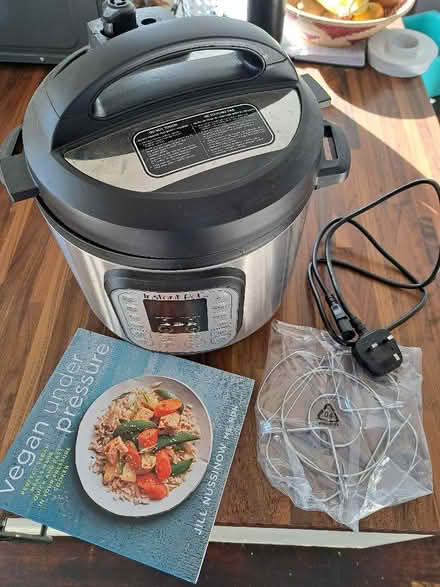 Photo of free Instant pot (pressure cooker) and vegan cook book (Moulsham CM2) #1