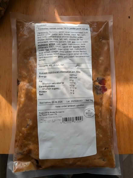 Photo of free Pork ramen concentrate x 4 (Castlepoint BH8) #1